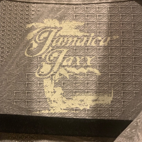 Jamaica Jaxx Beige Bamboo Pattern Shirt - Picture 2 of 4